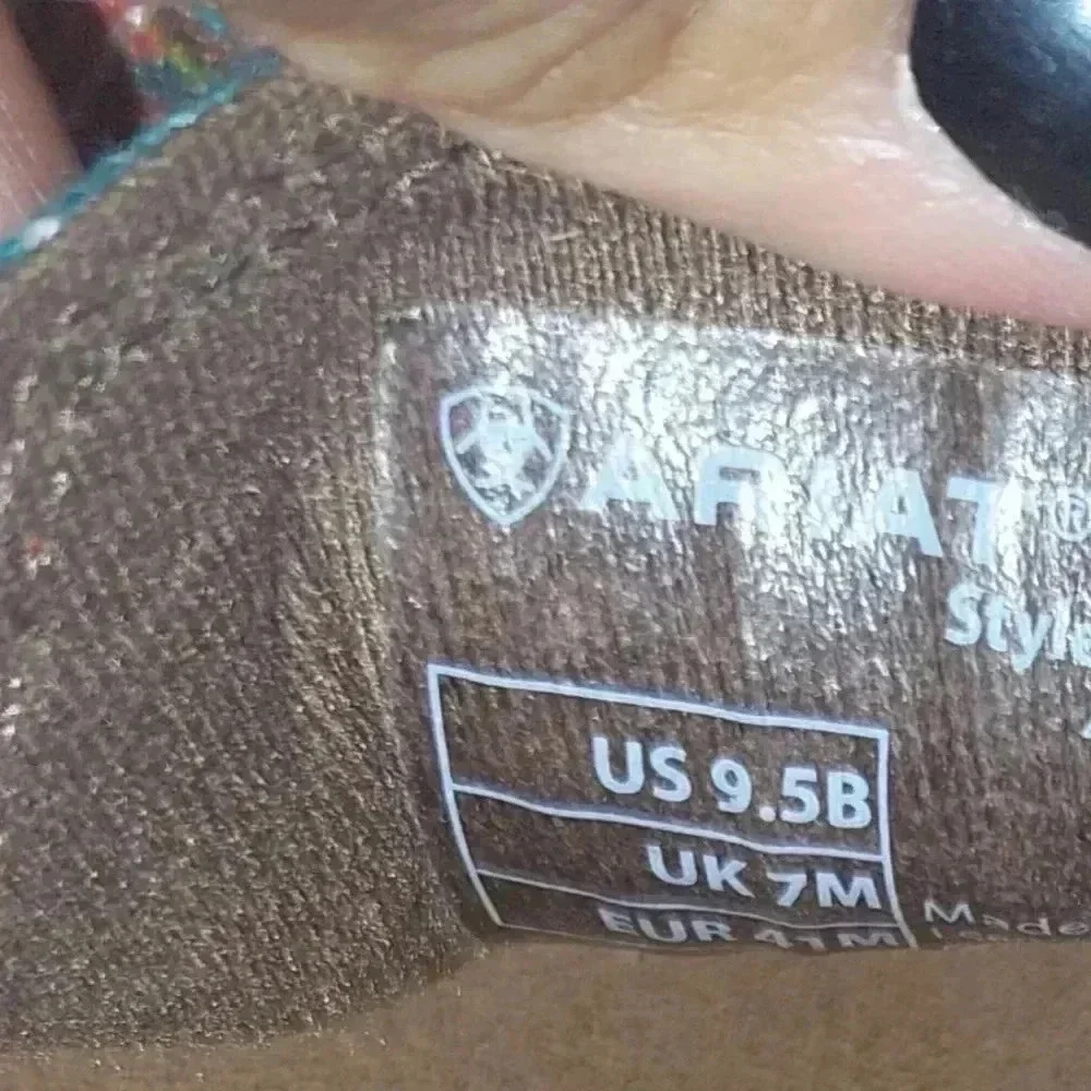 Ariat Cruiser Saddle Tan Suede/Aztec Print Shoe Womens 9.5 B - Picture 10 of 10